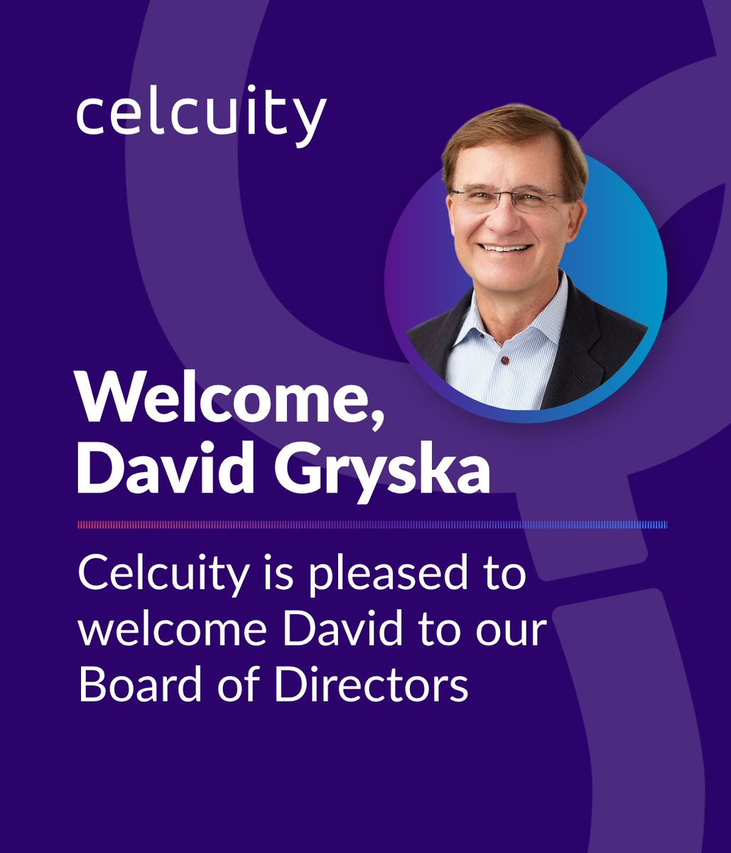 celcuity's tweet photo. We’re pleased to announce that David Gryska has joined our Board of Directors. With over 35 years of strategic and financial leadership experience in the pharmaceutical industry, David brings valuable expertise and perspective to $CELC. Welcome, David!
 https://t.co/AMTbVbadLk https://t.co/2MHRB2HQfT