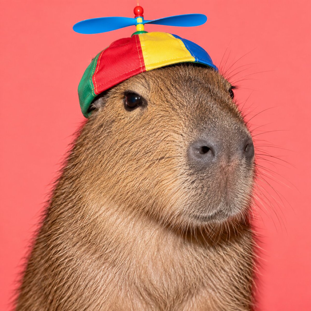 gridbarter's tweet photo. Spin Doctor $SPIN
A capybara in a propeller cap, perfectly calm while everything around it spins. The cap does the flying, the capybara does the chilling. https://t.co/i0eIAoJg7m