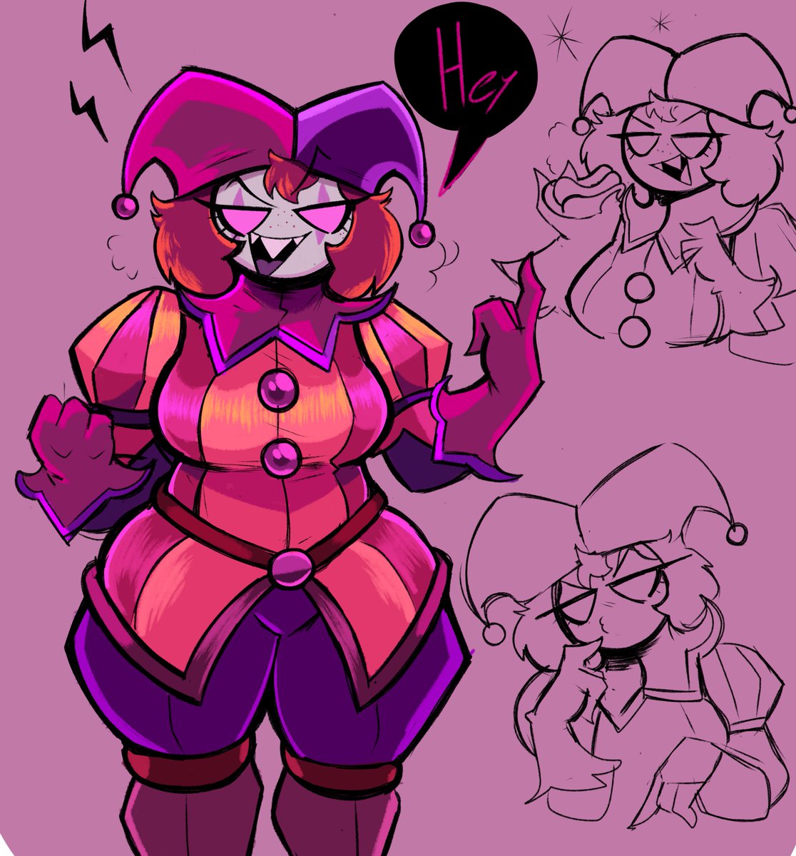 BaxyDraws64's tweet photo. Jane the Jester https://t.co/p9QBuNxGB9