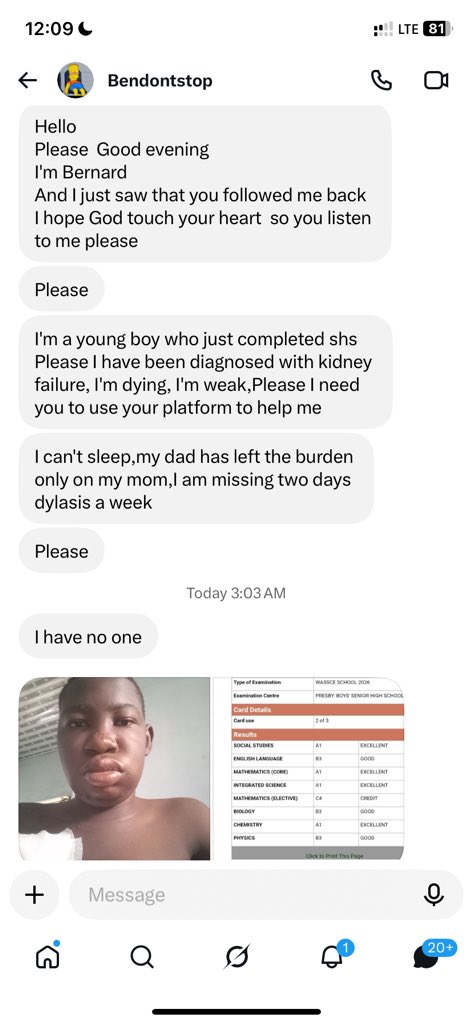 ei_joee's tweet photo. Please let’s save a soul😭🙏. You can reach out to him for his momo number too.🥺@BernardAsa51098 is his handle. https://t.co/2M3DwCuvpx