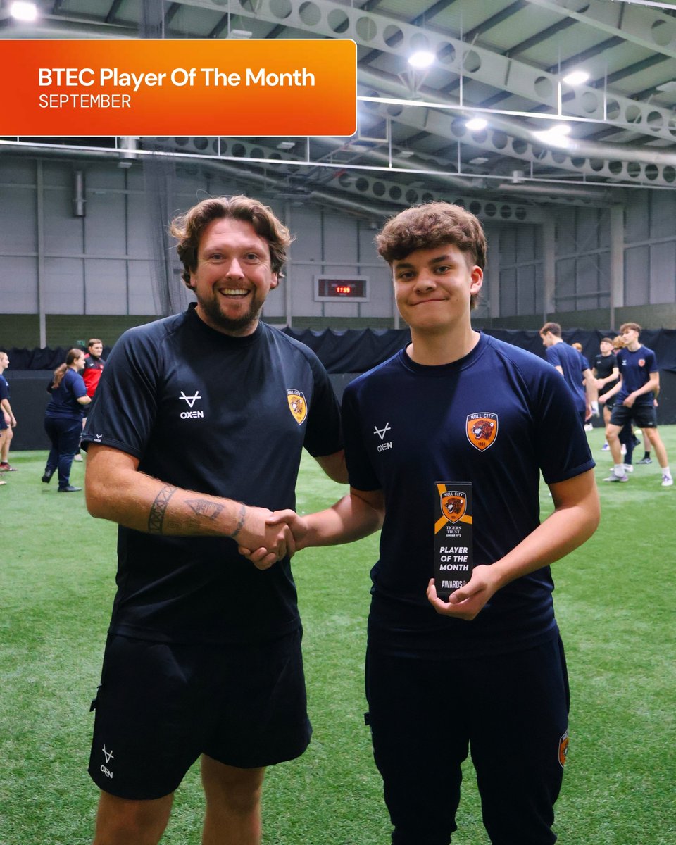 tigerstrust's tweet photo. A huge congratulations to Ashton, our first BTEC Player of the Month for the 2026/27 academic year! 🏆

Ashton's outstanding commitment, determination, and attitude in the classroom and on the pitch make him a deserving winner of this month's award. 👏

#hcafc https://t.co/wUHBdmxUQr