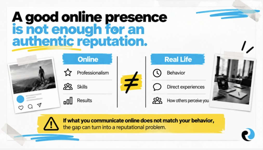 ReputationUP1's tweet photo. A strong reputation isn’t built online alone.

Andrea Baggio explains why credibility depends on consistency between what we communicate and what we actually do.

Read more 👉 https://t.co/QqfsQYna7H

#ReputationUP #OnlineReputation https://t.co/dvw9SyTl2Y