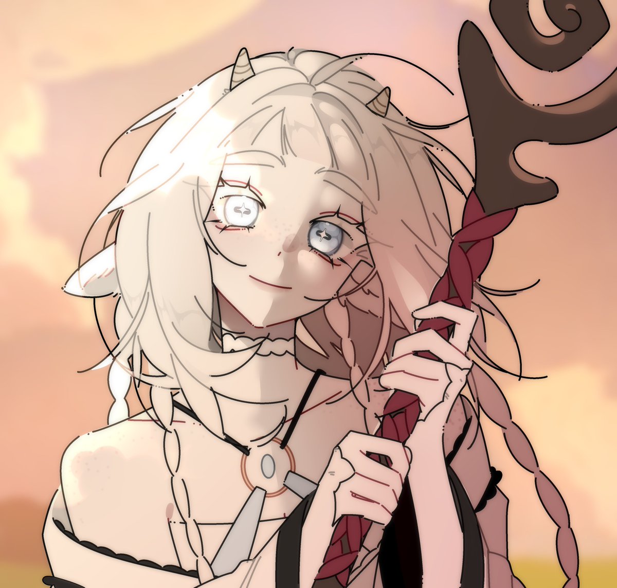 tsukattttt's tweet photo. Unfortunately, I didn't get to play D&amp;D, but the character remained and I really like her. I'll have to find some place to put her... Her name is Ulla! https://t.co/SXr1lVPA3b