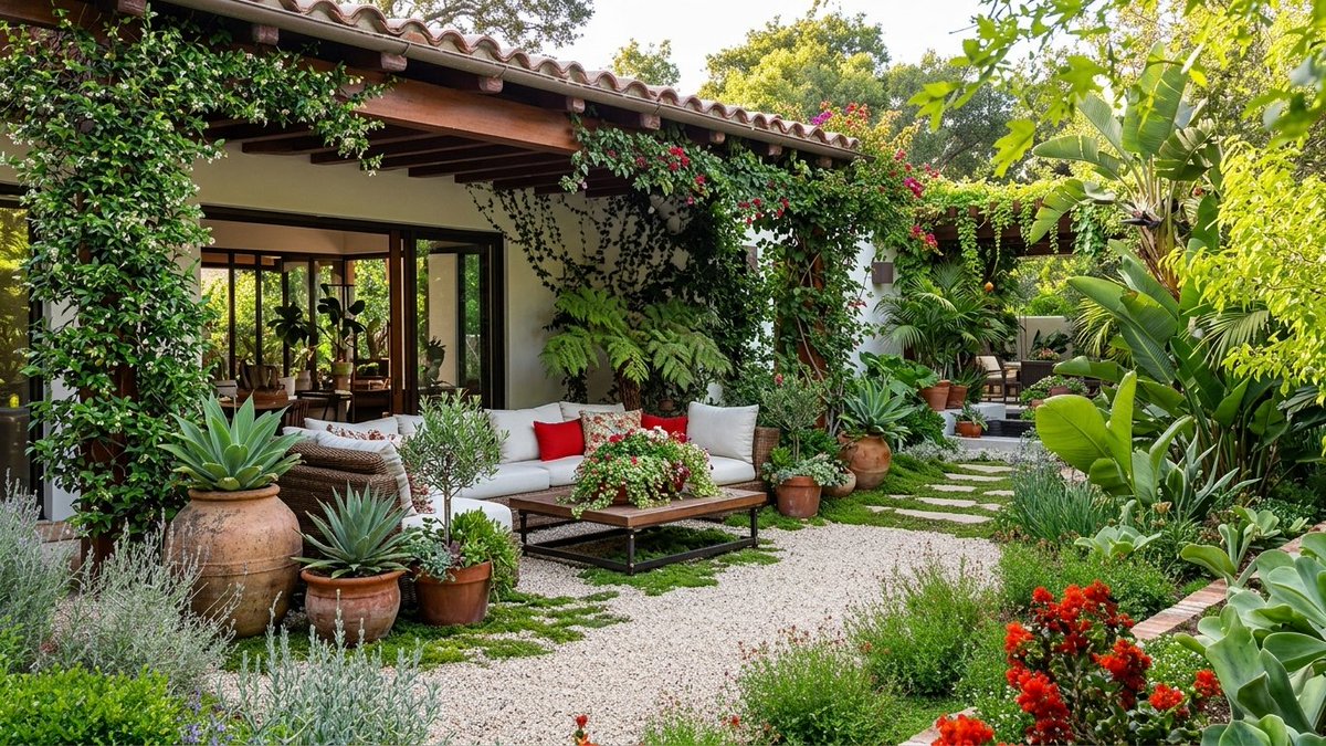 LumaHouseDesign's tweet photo. Small patios transform into private villa retreats with Spanish-style verandas, terracotta tiles, and timber beams. 

Watch the full video on Luma House: https://t.co/0KfTrU24sk

#Architecture #OutdoorDesign #SmallSpaces https://t.co/35uqWCAoKA