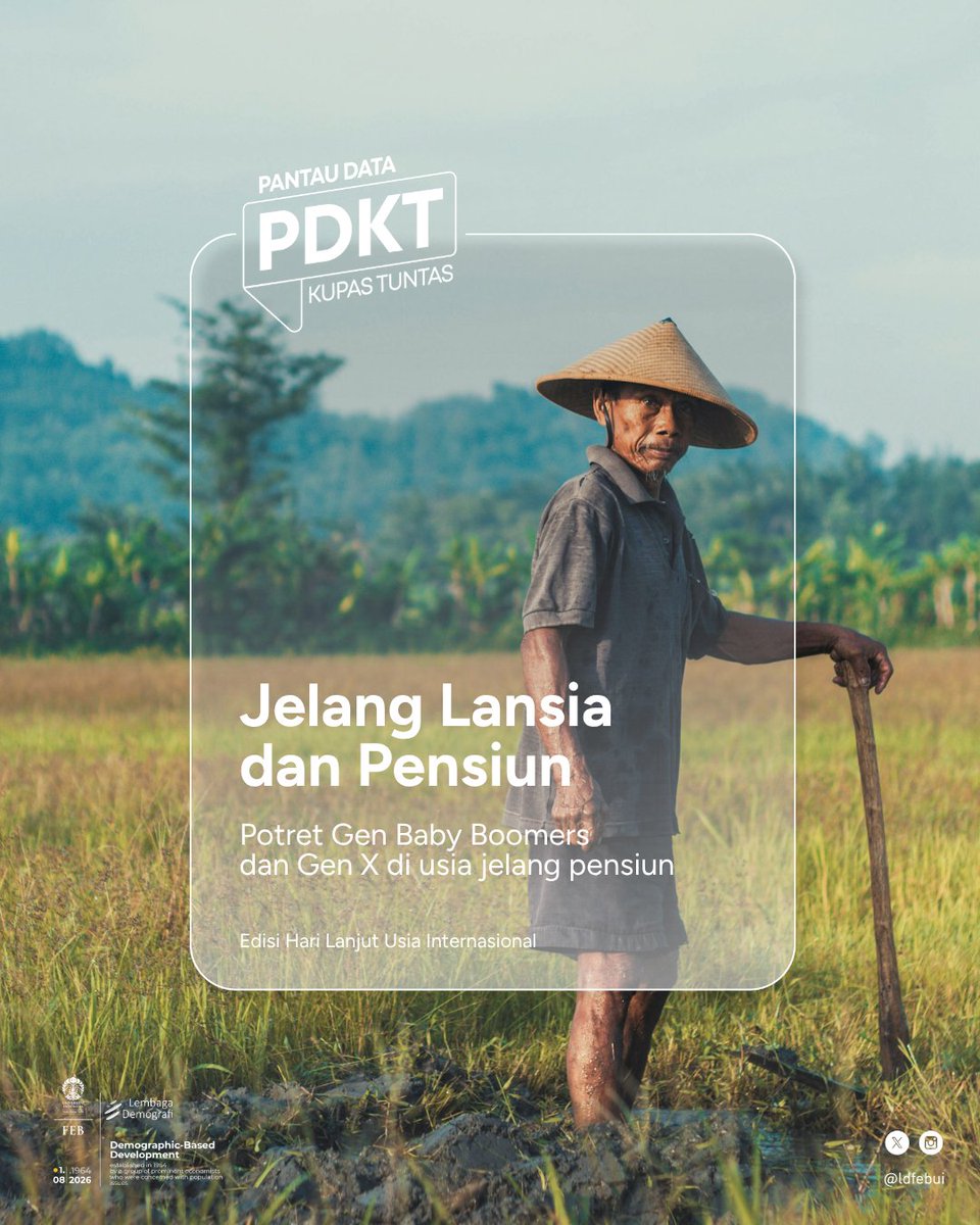 ldfebui's tweet photo. Pensiun bukan hanya tentang kapan seseorang berhenti bekerja.

Kondisi selama bertahun-tahun berada dalam angkatan kerja turut membentuk kesiapan seseorang menghadapi kehidupan setelahnya. https://t.co/TE8oVI164a