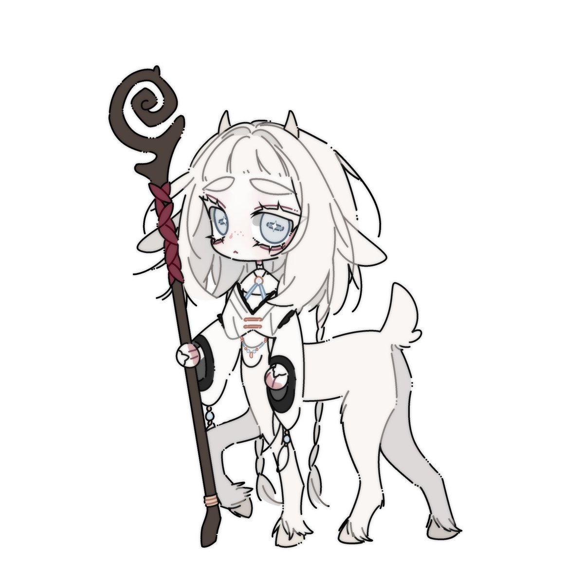 tsukattttt's tweet photo. Unfortunately, I didn't get to play D&amp;D, but the character remained and I really like her. I'll have to find some place to put her... Her name is Ulla! https://t.co/SXr1lVPA3b