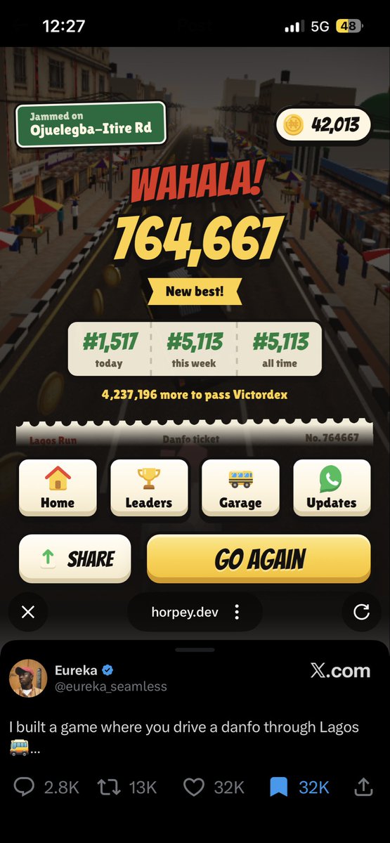 burj677's tweet photo. @eureka_seamless I think say I go enter 1 m , omo https://t.co/fBZGuOsOhh