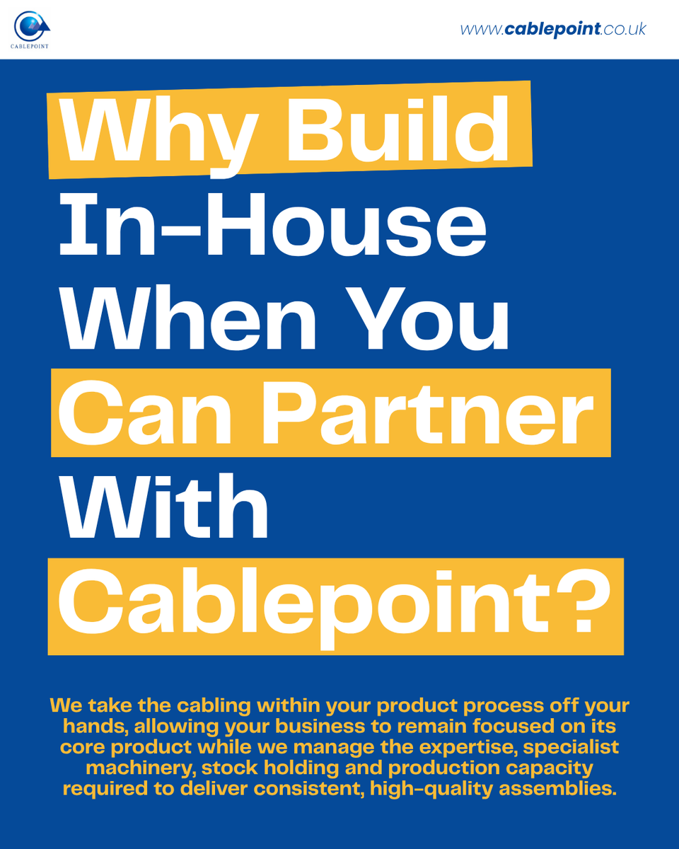 Cablepoint's tweet photo. High Bandwidth. Low Latency. Zero Compromise.

We manufacture custom fibre optic and copper cable assemblies for telecommunications networks and data centres, helping businesses stay focused on their core product while we take care of the cabling.

#FibreOptics https://t.co/NmuIAEeUVq