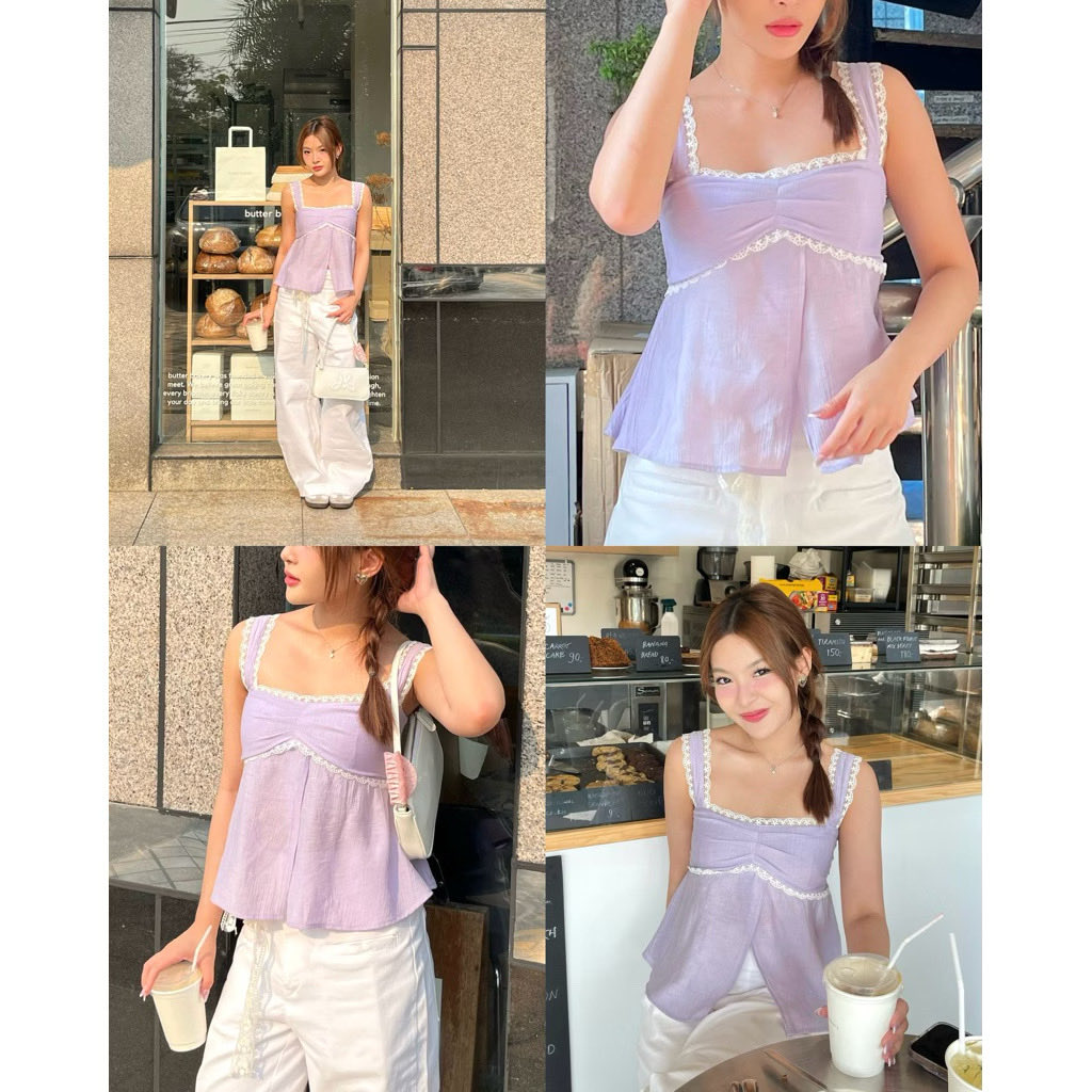 rubbyjuneju's tweet photo. @doublemdt แขนกุดขอบลูกไม้สีม่วง ตัวนี้น่ารักมากค่ะะ
📌https://t.co/syV1ENBG8F https://t.co/vbyeI35VAO