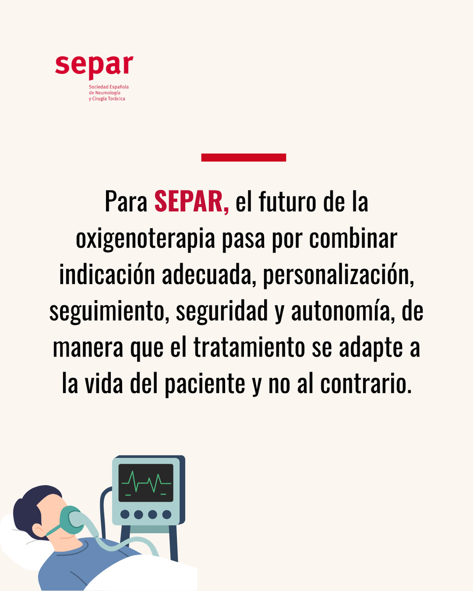 SeparRespira's tweet photo. 🌐2 de octubre / Día Mundial del Oxígeno

Desde #SEPAR destacamos la importancia de seguir avanzando hacia una atención integral para las personas que necesitan oxigenoterapia, teniendo en cuenta sus necesidades y su día a día. 🫁

👉 https://t.co/nf50O2vw41

#SaludRespiratoria https://t.co/ILwbSziahA