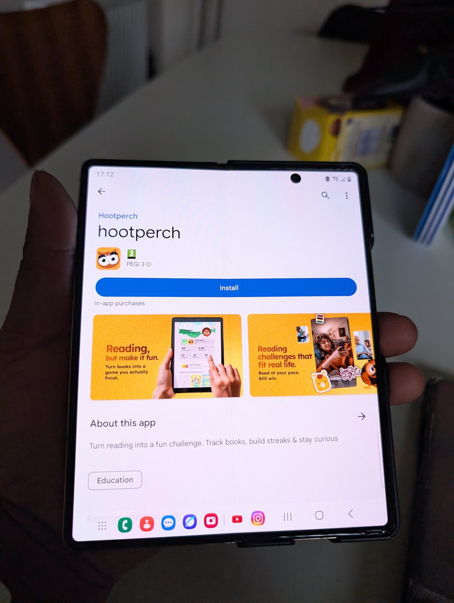 hootperch's tweet photo. There it is!
@hootperch, live on Google Play, about to be installed on someone's actual phone. That little blue button means a lot to us.
Reading, but make it fun. Free to download now.
#HootPerch #ReadingApp #NowAvailable #GooglePlay https://t.co/nAB2xauzwV