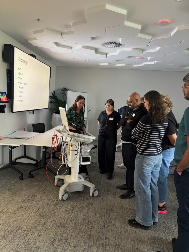 Perth_CPoCUS's tweet photo. This week, the Perth Cardiac POCUS team had the pleasure of joining the 2026 Paediatric Urgent Care Industry Workshops. 🫀

Urgent care sits in that middle ground, too pressing to wait, but not life-threatening. Think sprained ankles, suspected fractures, wheezy little chests, https://t.co/9fYpWM4gW0