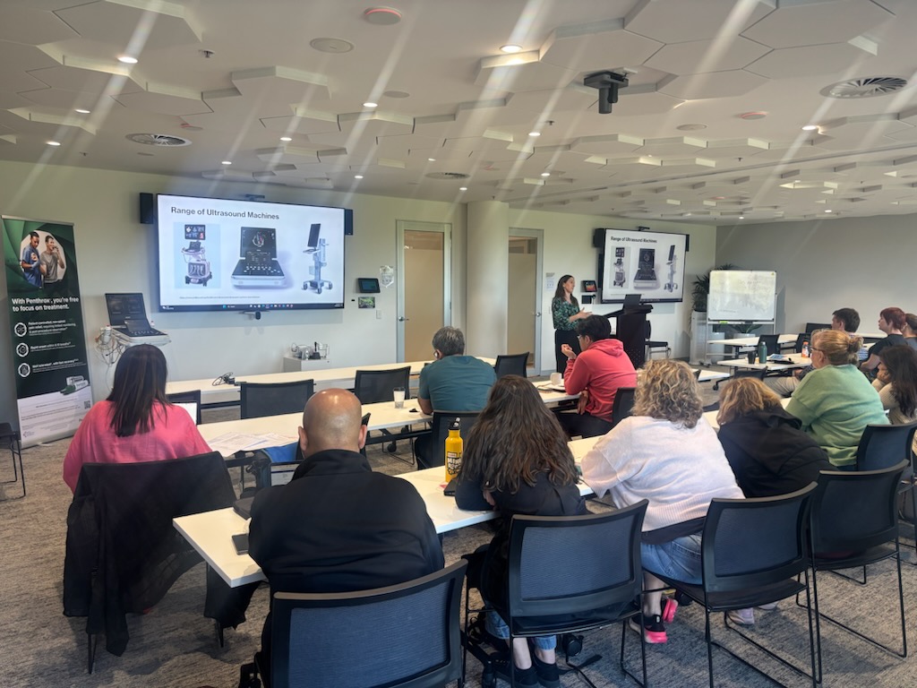 Perth_CPoCUS's tweet photo. This week, the Perth Cardiac POCUS team had the pleasure of joining the 2026 Paediatric Urgent Care Industry Workshops. 🫀

Urgent care sits in that middle ground, too pressing to wait, but not life-threatening. Think sprained ankles, suspected fractures, wheezy little chests, https://t.co/9fYpWM4gW0