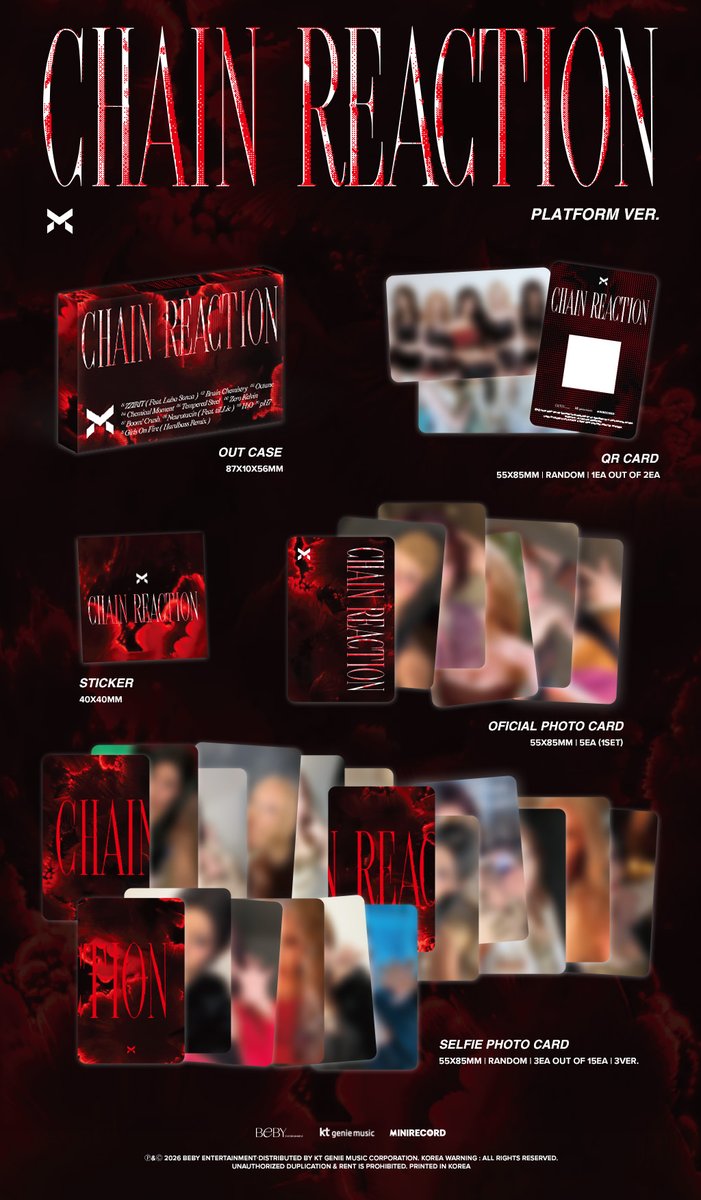 STARKYUJOY's tweet photo. X:IN 1st Album - Chain Reaction (PLATFORM Ver.)

ORDER HERE ✧(｡•̀ᴗ-)✧
‣ (gform) https://t.co/SmXnjjrBxW
‣ (wa) https://t.co/DKtpxMGK1x

Tag: wts open po pre-order pc poca photocard #XIN #엑신 #ChainReaction #ZZIRIT https://t.co/L63S8BLzOx