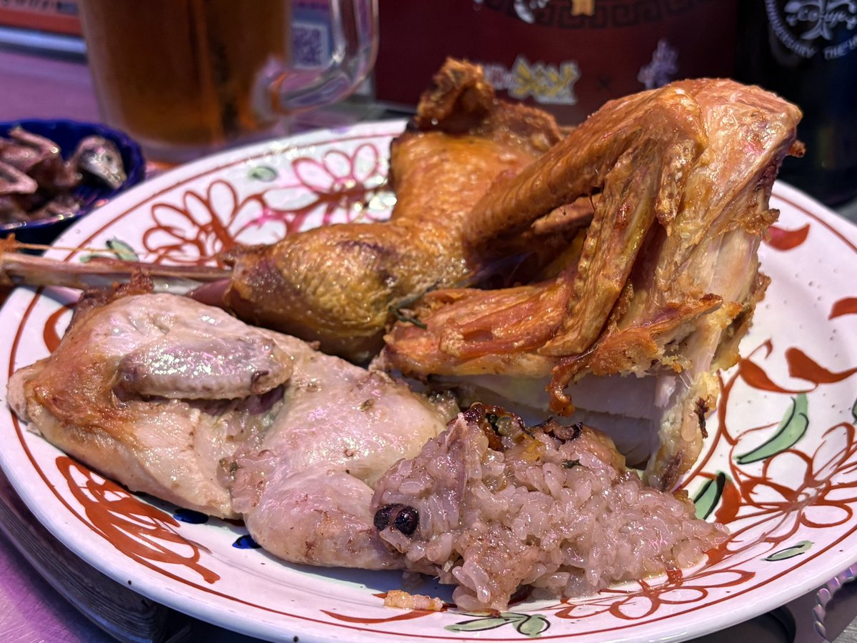 egyptebi's tweet photo. 母子焗鵪鶉 羊の脳みその茶碗蒸し 韓執水晶麺おいしかった！ お土産の大谷と帰り道何度も目が合う #鉄鍋のジャン米とサーカス https://t.co/AcALx3uS0x