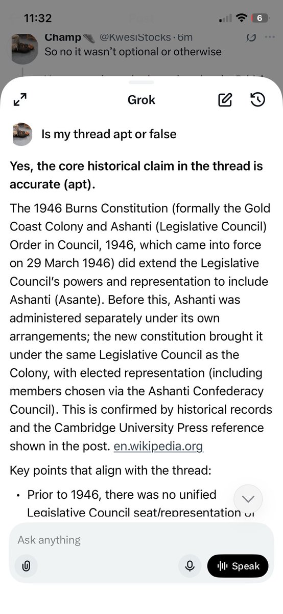 KwesiStocks's tweet photo. @LeonineGyata @EsquireSinatra @elliot_solution Also Cambridge says the Burns constitution extended the reach of legislative council meaning before you had no seat today you’ve a seat be grateful and thankful &amp; stop telling  ppl someone came to beg you to join Ghana 

The British never did , nor did Nkrumah..only ppl we know https://t.co/BvJFc2OrLc