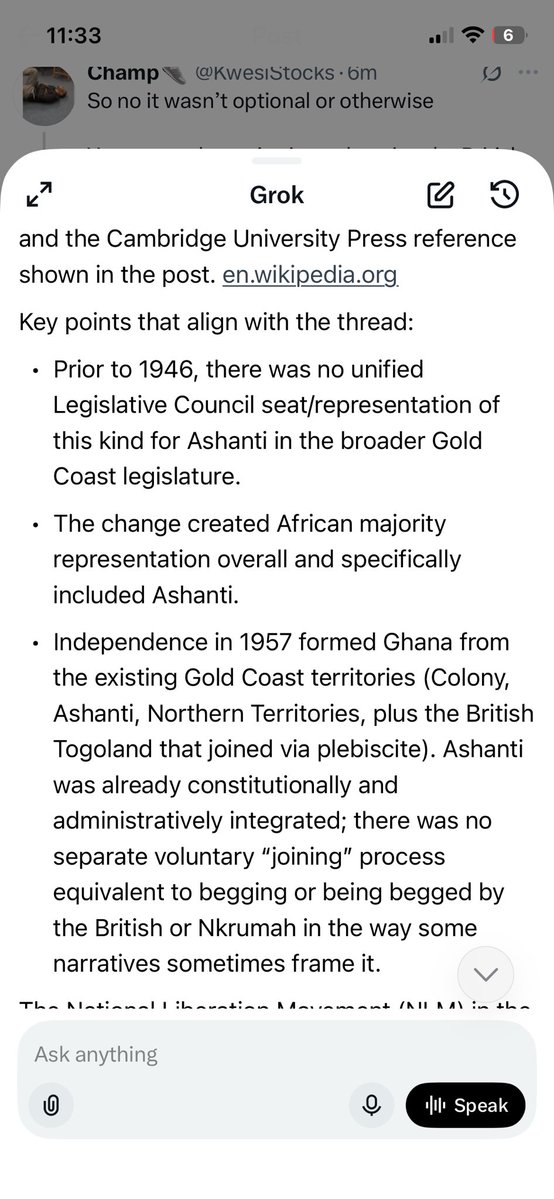 KwesiStocks's tweet photo. @LeonineGyata @EsquireSinatra @elliot_solution Also Cambridge says the Burns constitution extended the reach of legislative council meaning before you had no seat today you’ve a seat be grateful and thankful &amp; stop telling  ppl someone came to beg you to join Ghana 

The British never did , nor did Nkrumah..only ppl we know https://t.co/BvJFc2OrLc