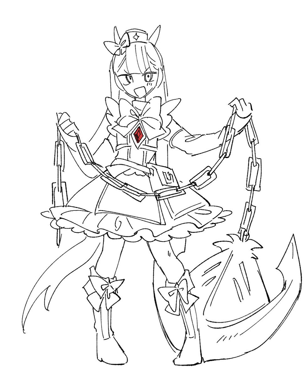 ahozurDAYO's tweet photo. ⚠️⚠️⚠️
一族魔法少女化妄想絵１ https://t.co/ah4eMAkCIZ