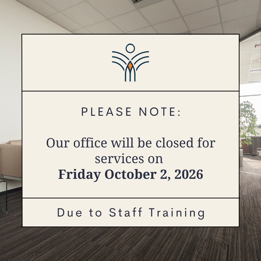 CFSPD's tweet photo. Please note, our office will be closed for services, today, due to staff training. We will resume regular office hours on Monday, please visit our website to learn more about our office hours. https://t.co/gDLPeYEjMm https://t.co/1MqTjRkLr1