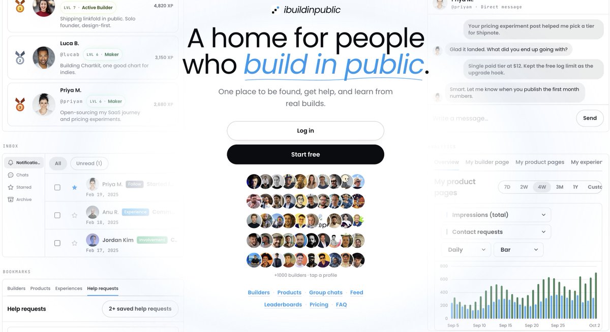 acadictive's tweet photo. 🚀 Announcement: https://t.co/K8ZhM2PluS goes live on Monday, October 12.

I've spent the last few months building something I wish existed earlier.

A dedicated community for people building products, sharing experiences, helping each other, and figuring things out together.

We're almost there.

See you on October 12. ❤️