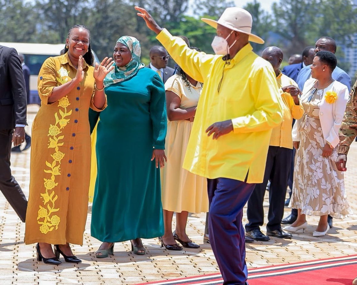 bryan_keitira's tweet photo. @Onc_nrm1 Manager today joined CEC and  other @NRMOnline senior leaders to welcome President  @KagutaMuseveni who also serves as our National Chairman, to officiate at today's NRM Parliamentary Caucus meeting at Kololo. https://t.co/72qB0o2grm