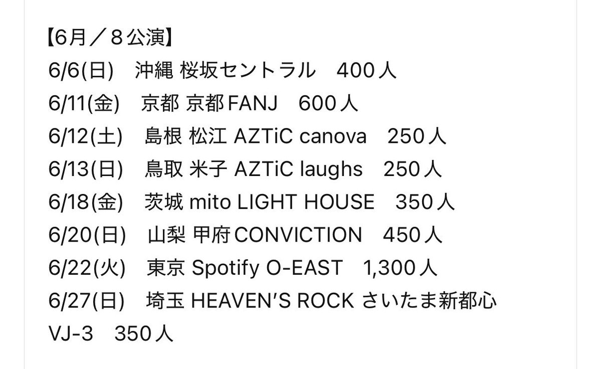 canaria3329's tweet photo. ちゃっぴ〜によるキャパ目安 ※精査できていません #PSYCHICFEVER #PCF_MAVERICK https://t.co/ygL1UzyoS1