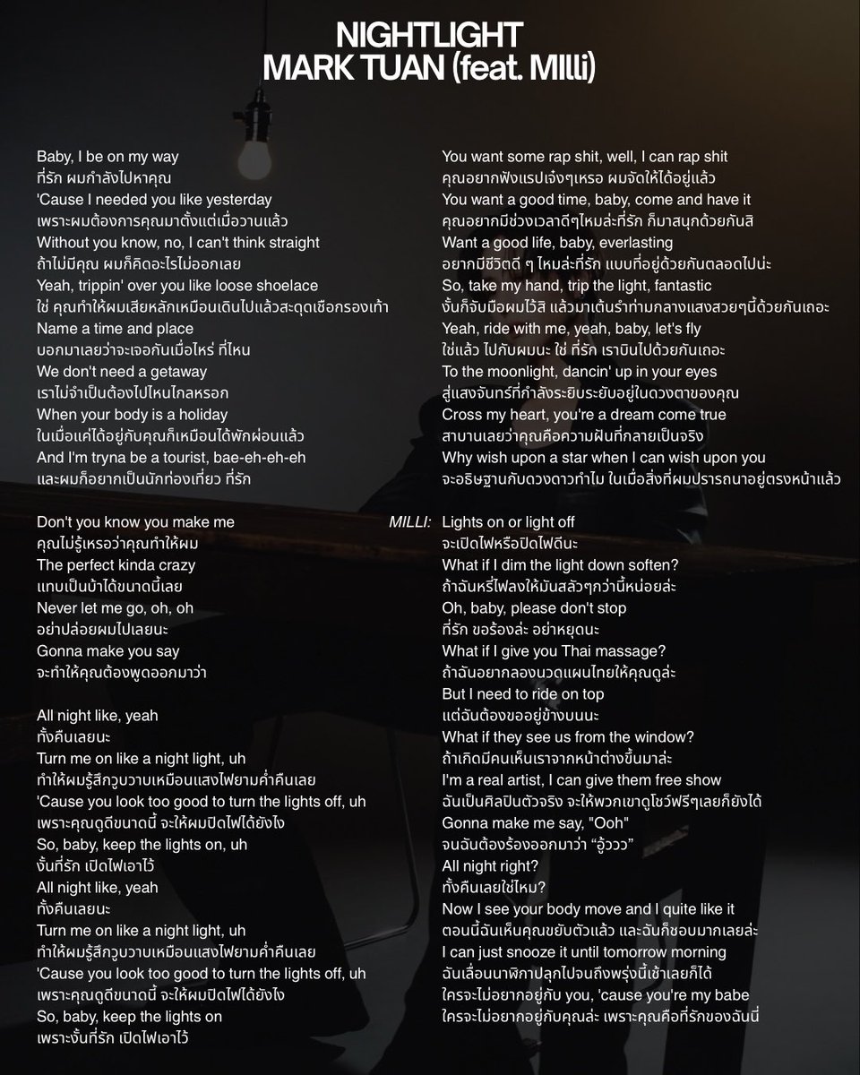 ilysbmarks's tweet photo. ใครไม่เขินบอกด้วยคับ เราจะเดรสสสส 🥴

🔗 https://t.co/lkCdwSDKAy

#MarkTuan #NIGHTLIGHT #MILLI https://t.co/h9PFK4lw2x