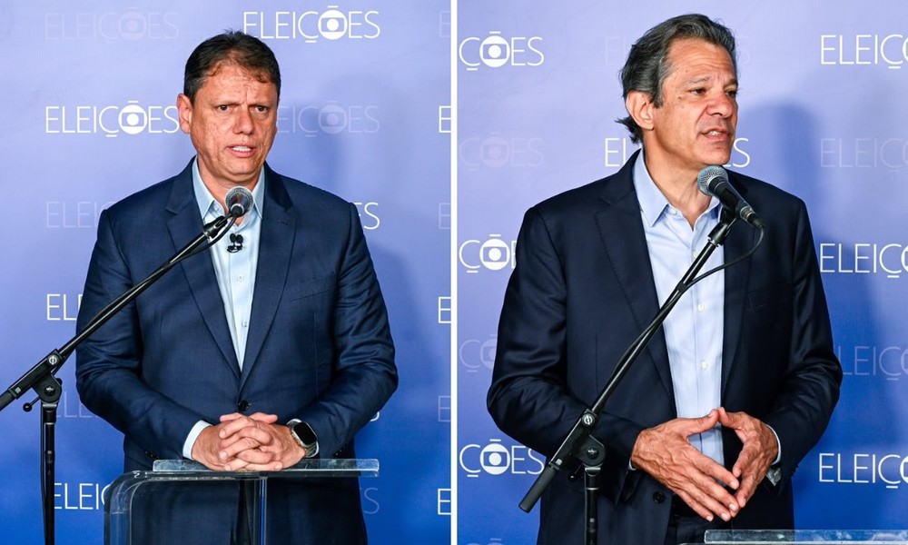 g1saopaulo's tweet photo. Datafolha em SP: Tarcísio, 50%; Haddad, 33% https://t.co/KzPoSXehVk https://t.co/PefPsuAVAe
