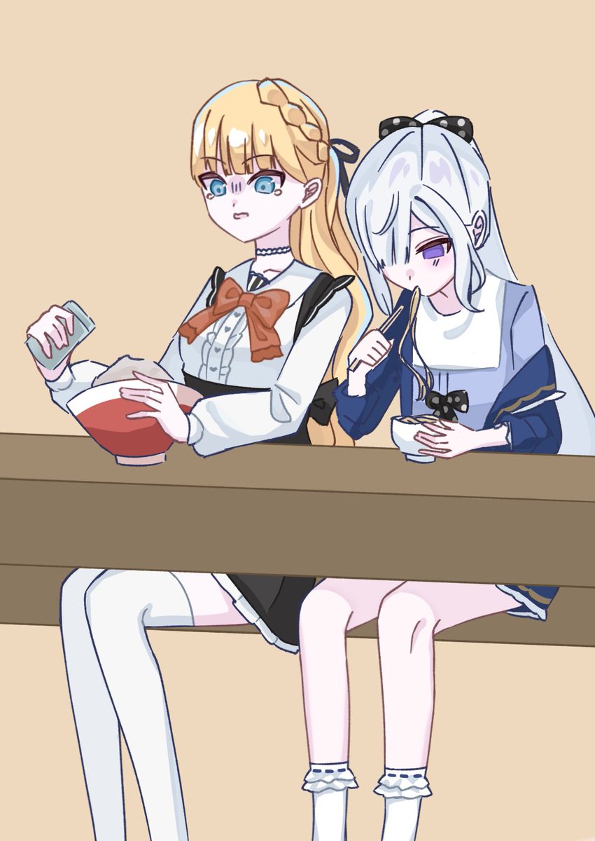 MITO_SA42110's tweet photo. 食欲の秋🍜

#まのさば二次創作
#佐伯ミリア　#夏目アンアン https://t.co/qsq3SWe09k