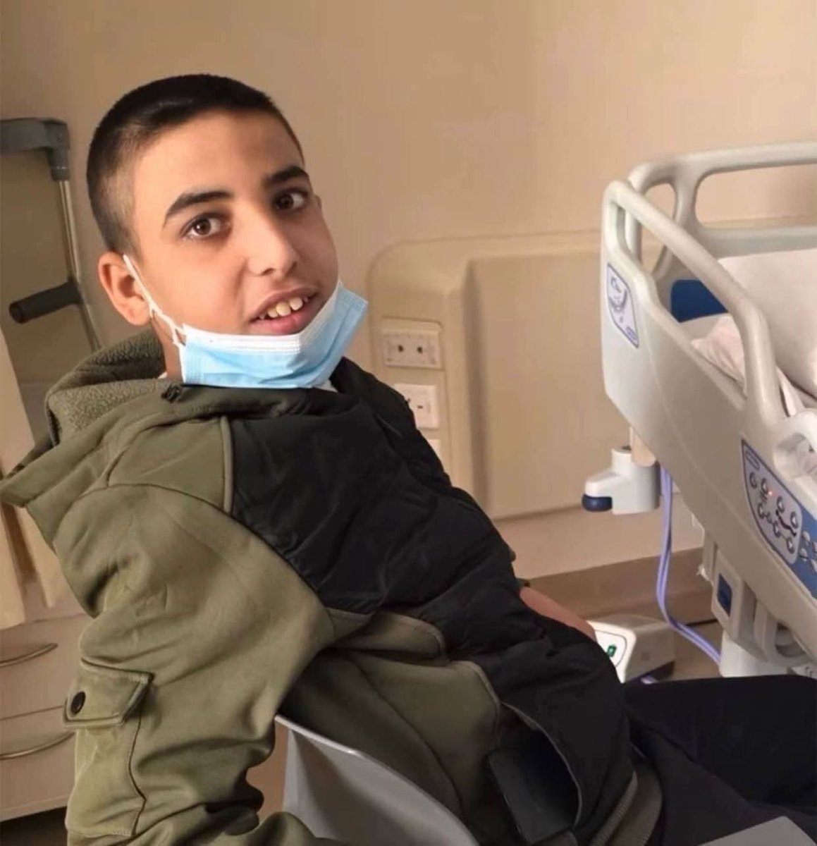 GazaMartyrs's tweet photo. 14 year old Palestinian teenager, Ahmed Ilyad Al-Astal passed away after battling cancer. He had finally been moved to Jordan for cancer treatment, but it was too late for him as the cancer had already spread in his body. 

Not only has the rate of cancer amongst the young skyrocketed in the Gaza Strip due to the deadly fumes of explosives used in the bombardment, but due to the widespread destruction of its healthcare system by the occupation, there is limited treatment options available there.