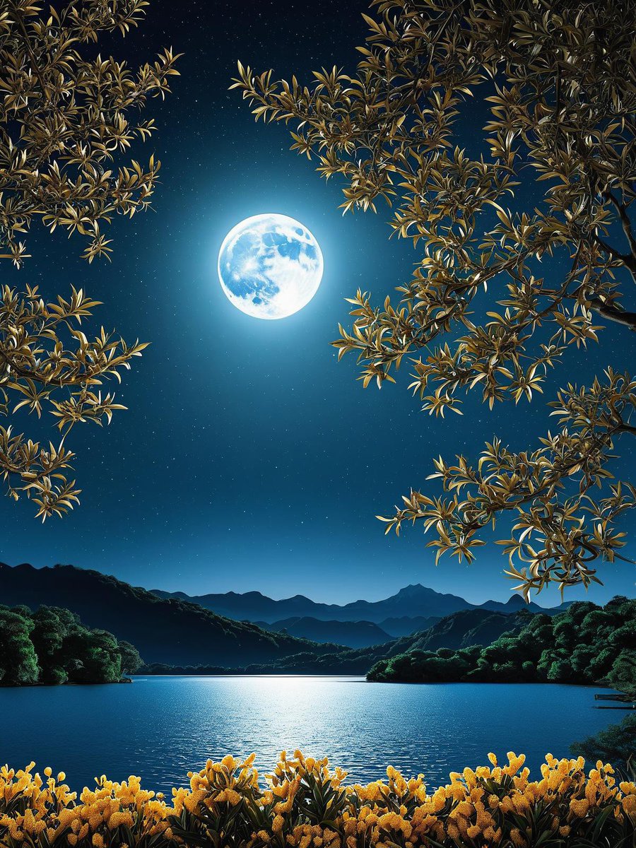 OakSurftnfg's tweet photo. [Under the moon, I stand alone, all worries fade]， https://t.co/AoTJCt0oVO