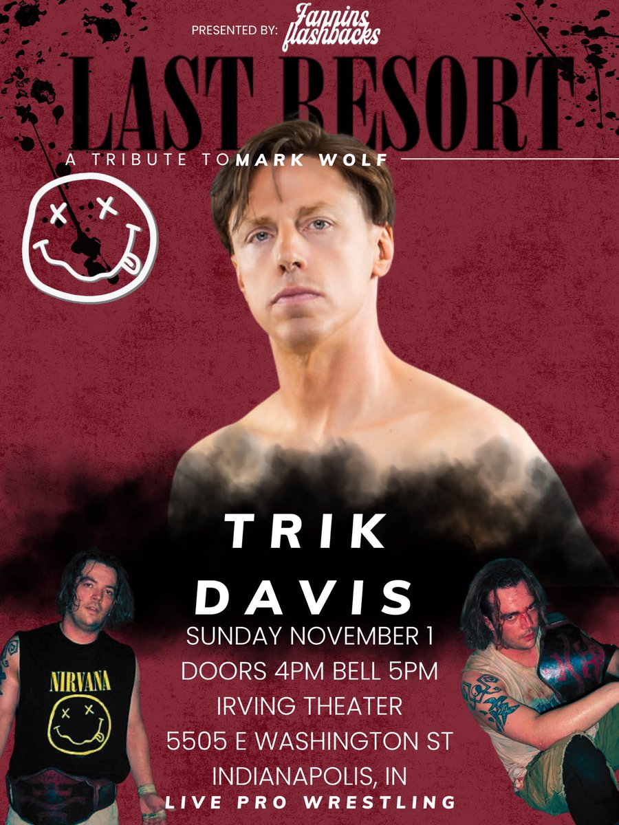 jfannin73's tweet photo. Surprise:

As announced on #FanninsFlashbacks this morning with @ConnorHopkins98 and @tr1kdavis, Trik will be competing at #LastResortMW on 11/1. I know that is a shocking announcement! https://t.co/z2ycL85Hby