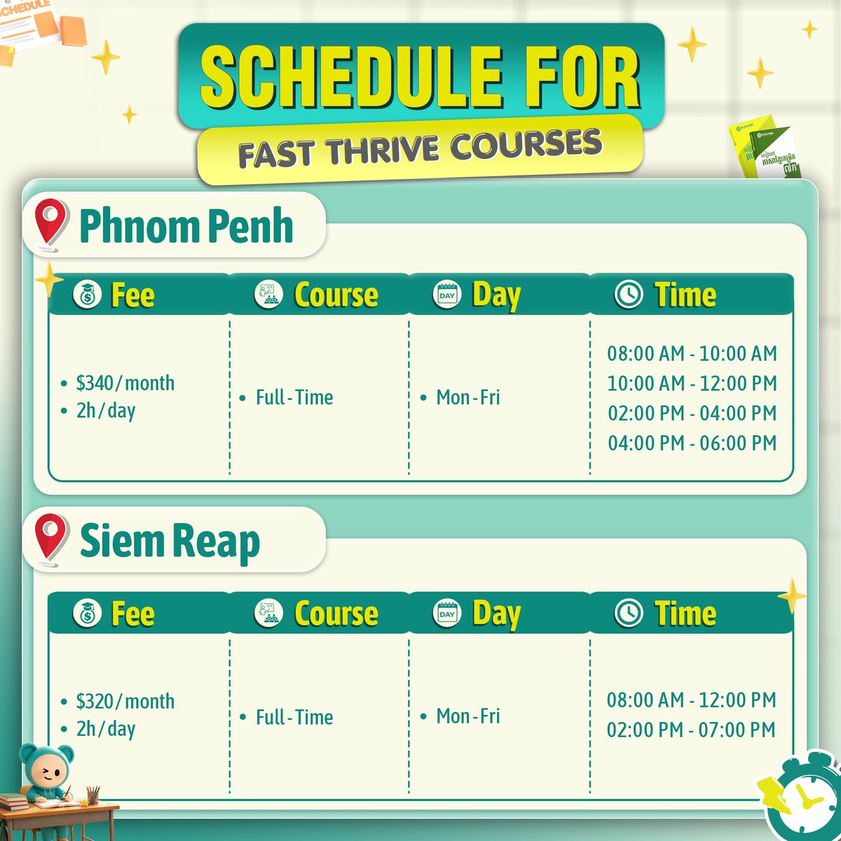 belikekhmer's tweet photo. Fast Thrive Course❤️

📍 Siem Reap 
   096 556 6022
💬 Telegram: https://t.co/SgBYKgH8ub
📌 Location: https://t.co/uR4y2dYQC8
📍 Phnom Penh 
📱095 788 094
💬 Telegram: https://t.co/3u4nYBuU0X
📌 Location: https://t.co/BRg2wyZslP
✉️ belikekhmer@gmail.com
🌐 https://t.co/7V1LyEYS3S https://t.co/aetGHFTcle