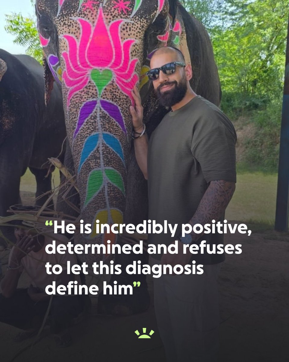 GoFundMeUK's tweet photo. Dr Amo is fighting to give his son, Kash, 33, more time with his wife and young children after he was diagnosed with terminal brain cancer. Hundreds have donated to support the family from Derby. 
https://t.co/s07mlKSHbY https://t.co/Z4OVQQ5UJQ