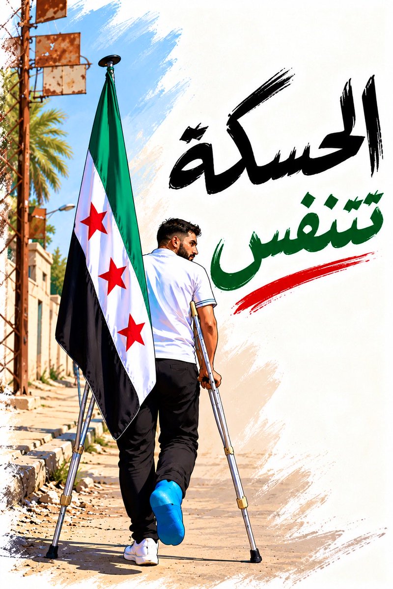 Syrien88's tweet photo. اليوم إعلان بداية مرحلة جديدة في مدينة الحسكة، وانتهاء حقبة سيطرة فئة معينة على الشارع.

لا تخريب، لا شعارات عنصرية، ومطالب واضحة بسيطرة الدولة الكاملة.

إنها بداية فقط، وما زال المشوار طويلًا، والطريق أمام الحسكة يحتاج إلى الكثير من العمل والصبر حتى تستعيد المدينة استقرارها وحياتها الطبيعية.

الحسكة تتنفس.