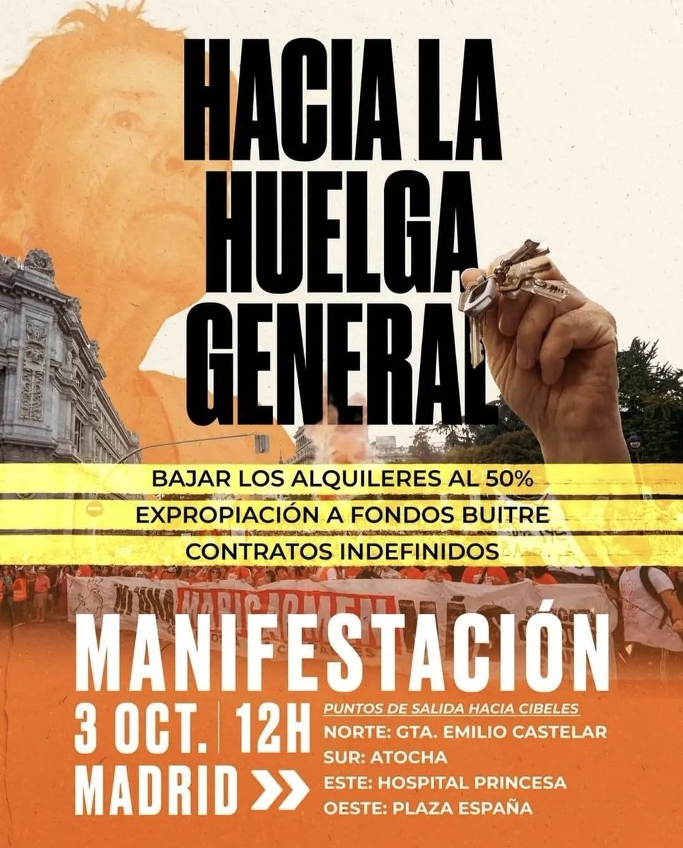 CNTAranjuez's tweet photo. Siempre con la clase obrera ✊🏼
¡¡Todxs a la calle!! https://t.co/ePra4zjoo2