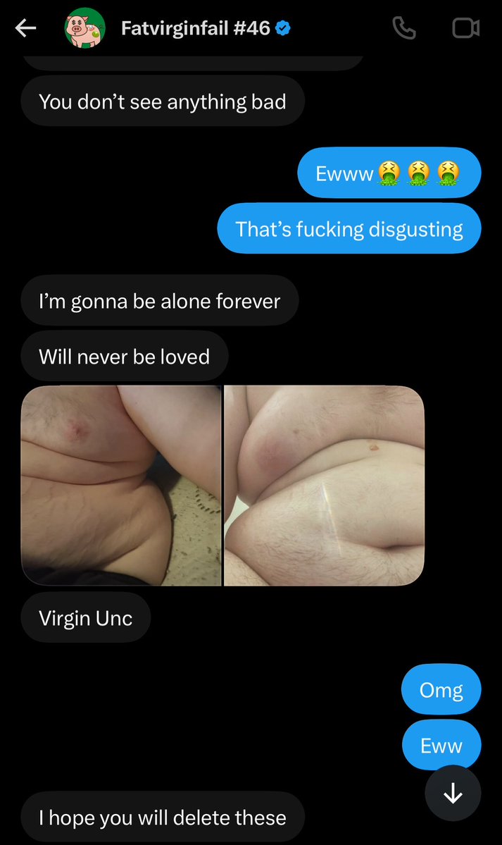 burnyourrcash's tweet photo. Is 11k views not enough for you to go
“Hmm maybe I need to hit the gym”

Like what needs to happen in your life 
to actually start thinking about your weight😭💔

Ey at least his a good piggy bank who loves to fund my black jack🤡

Viewer discretion advised💀

Manscam fat catfish https://t.co/dJeiT2JV52