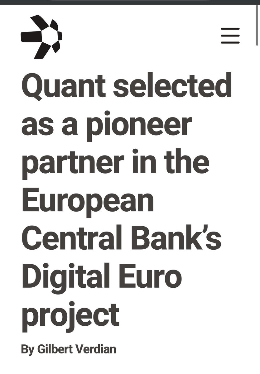 SanNL11's tweet photo. Just take a look at the FA of QNT 🏛️

Besides bagging the largest US 🇺🇸banking network, here’s what Quant accomplished just last year⬇️⬇️

And there’s much unknown

None of these networks are live yet, but they will launching in the coming years✅

We’re in the pre-game phase…🤝
