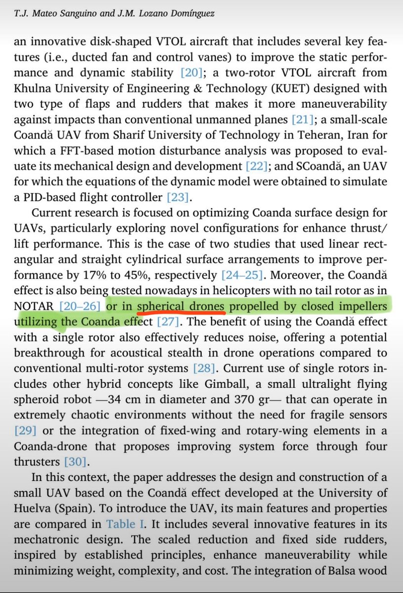 BCGLimaCharlie's tweet photo. UAP are not exotic. They may look that way at first, but that’s the funny thing about “magic tricks,” they lose their charm as soon as you figure out how it works. None of these craft are utilizing “exotic antigravity,” but you know what can present like it is? The Coandă effect— some of these platforms are essentially just drones/UAV, including the silver “orbs” (I like to call them Chinese spy balls).