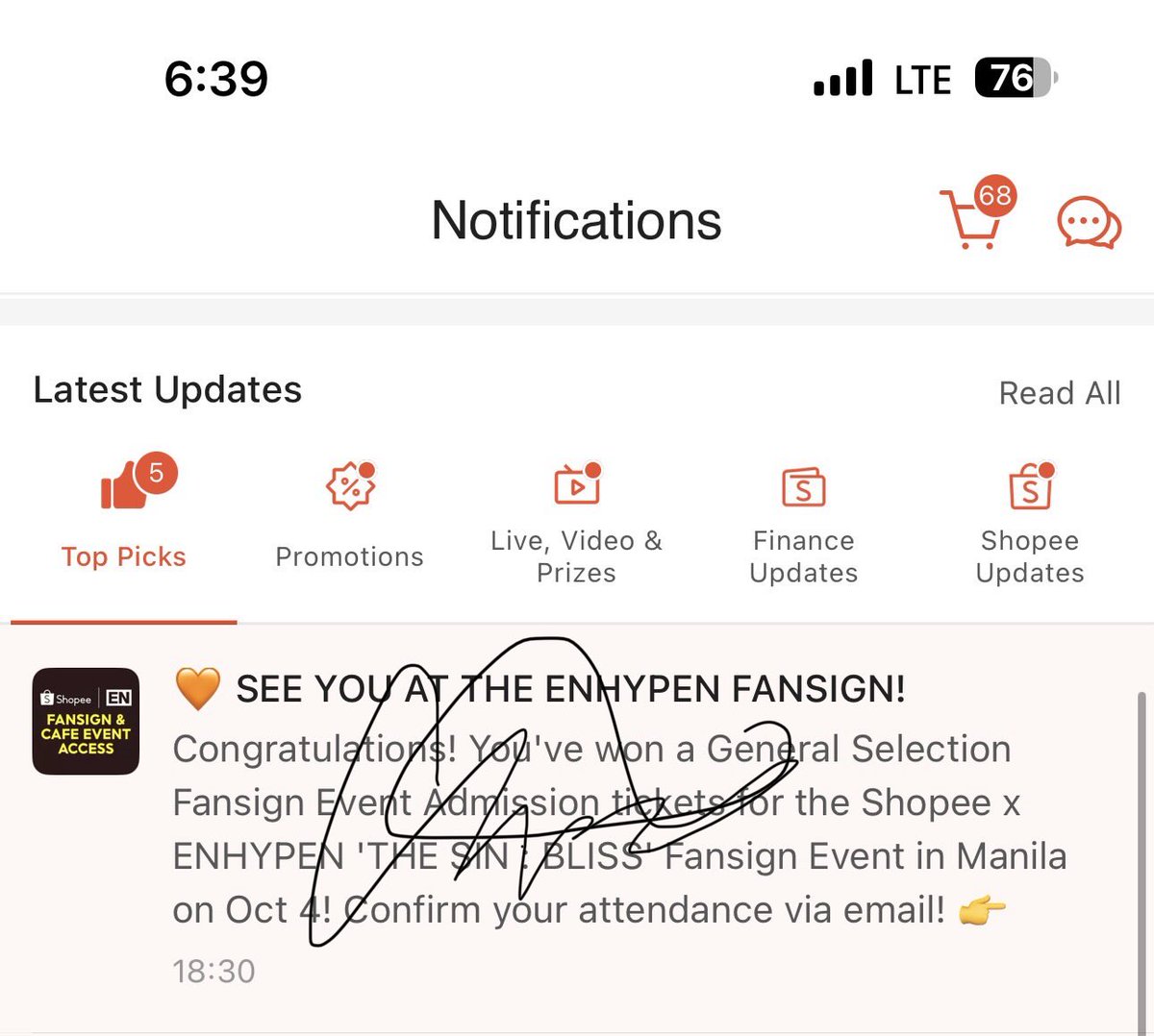 alycllrgvrr's tweet photo. Omg, buffer winner ako 😭😭😭 nagnotif na saken ang pinaka aantay ko, sorry na @ShopeePH di na ko galit tysm 🙏🏼🙏🏼🙏🏼 https://t.co/En8W3bAf4p
