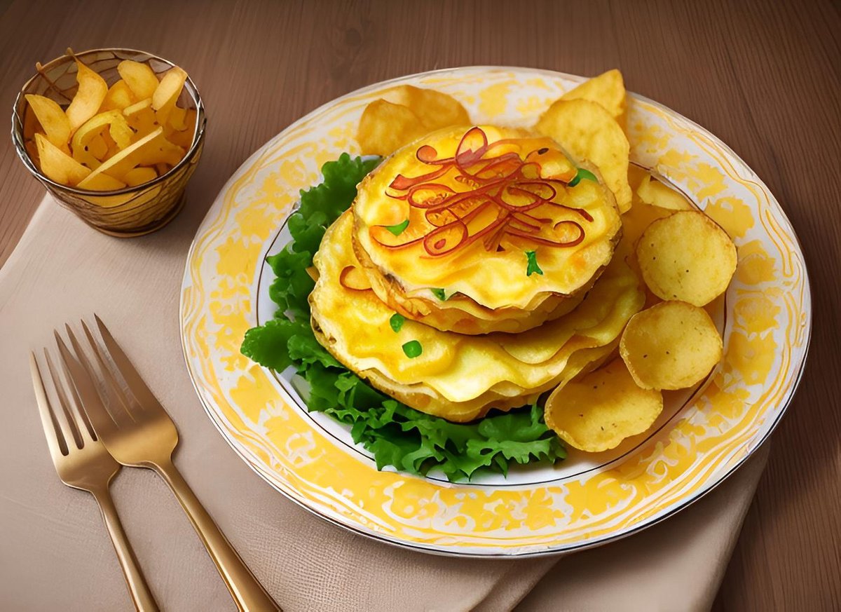 Reikotr33's tweet photo. Mi plato casero favorito: tortilla de patata con cebolla, lista en 20 minutos y super sabrosa  #ComidaCasera https://t.co/gMmYbQi54n