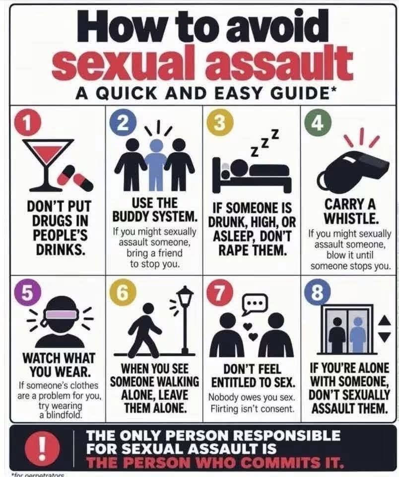 BiatchDulce's tweet photo. It's about responsibility and accountability. 
Stop just talking to victims/survivors. https://t.co/rdnhbnKy7X