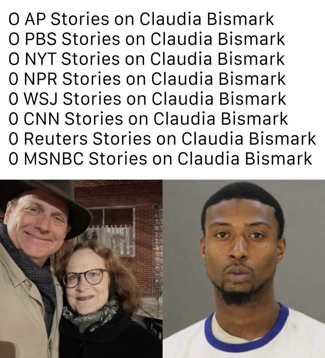 GOP_is_Gutless's tweet photo. Claudia Bismark, 76, was walking with her husband after breakfast in Baltimore’s Fells Point when she was knocked to the ground and robbed. She died two days later from her injuries. Her husband, 60, was also assaulted in the attack.

Police arrested 32-year-old Montray McCray the next day. Prosecutors later upgraded the charges to include murder, assault, robbery, and reckless endangerment. Another elderly couple paid the price for a city that has spent years treating street crime as a policy problem rather than a public threat.

Local stations and papers reported the killing and the vigil that followed. National outlets that routinely elevate certain victims stayed silent. When the dead are older Americans in a high-crime neighborhood, the story often ends at the city line.