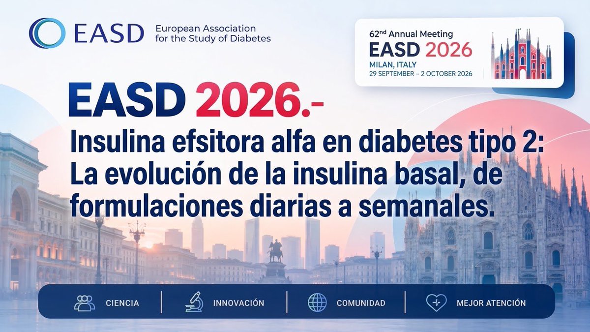 redGDPS's tweet photo. En el #BlogdeMateu seguimos en #EASD2026 con lo más destacado: 

💢 La Revolución de la insulina semanal
￼
Con el comentario del Dr. Enrique Carretero Anibarro (@Enriq_Carretero)

Leer en ⤵️

https://t.co/OtYY8NOC2J https://t.co/donznXv3tJ