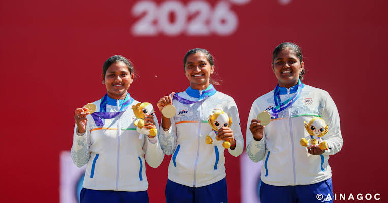 AskTheNerve's tweet photo. Asian Games: India won historic archery gold by defeating 10-time Olympic champions South Korea. https://t.co/frjfQGkgfb