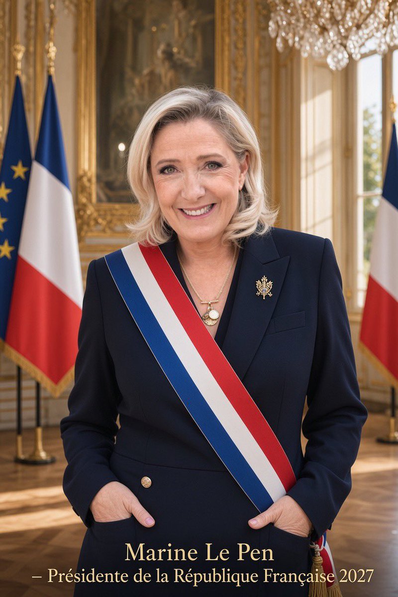 LeePheonix360's tweet photo. Who’s hoping that Marine Le Pen will be the President of France 🇫🇷 in 2027 

@MLP_officiel @TRobinsonNewEra https://t.co/rANwb2U1Jn