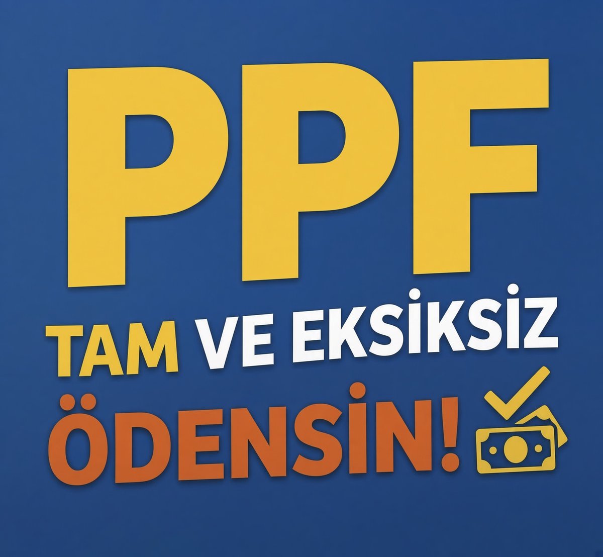 MrEnginar's tweet photo. 🚨Lütfen Para Piyasası fonunun parasını ödeyin!
-Kimsenin fonundan başka fonu fonlamayın
-Kasasında para olan fon para piyasası fonudur
-Alt/üst limit olmamalı
-Bizim paramız EKSİSKSİZ ÖDENMELİDİR!
- Hukuk ve mevzuat çerçevesinde PAY ORANINDA mevcut yasalarla çözüm bekliyoruz. Aksi halde yeni mağduriyetler doğacaktır. 

#ÖncePPFtamödenmeli