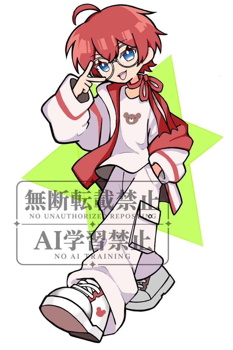 Kura_Ita_'s tweet photo. 【ご依頼品】
ぱんたろすさん（@NpanBread ） の
SDイラストを制作させて頂きました👓
ご依頼ありがとうございました！ https://t.co/wVctRc8GMS