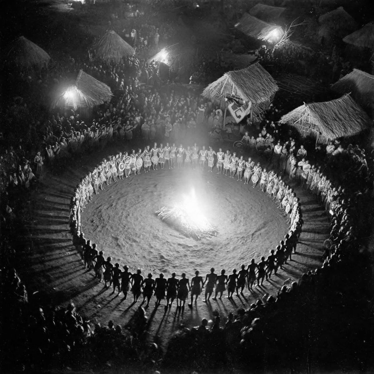 dan_p_ofem's tweet photo. The Shield That Grew Up  

A long time ago, in Kenya, there were Kikuyu boys about 15 to 18 years old.
Before they became warriors, they had to learn to dance for their Irua initiation.

Each group of boys had a small wooden shield.
People called it a ndome (or ndomi).

The shield was not for fighting.

It was small and light.
The boys wore the shield's ring under their left armpit so it stood high over their shoulders during dances.

There was a small eye-shaped hole in the middle so the boy could peer through it.

Every group painted its own pattern on the front of the shield.

Some had triangles. Some had zigzags.

When people saw the pattern, they knew which territorial group the boy was from.

After the boys grew up and became warriors,
they used the same pattern on their big war shields.

The paint on the little shield would get old.
So people would scrape it off and paint it again for the next generation.

That is why some shields were used by a father,
then by his son, and then by his grandson.
They became family heirlooms to keep.

One shield was taken to London in 1903.
Now it lives in the British Museum. 

You can still see the slot for the eyes,
and the old lines under the paint.
It tells the story of boys who danced,
learned, and grew up to be men.