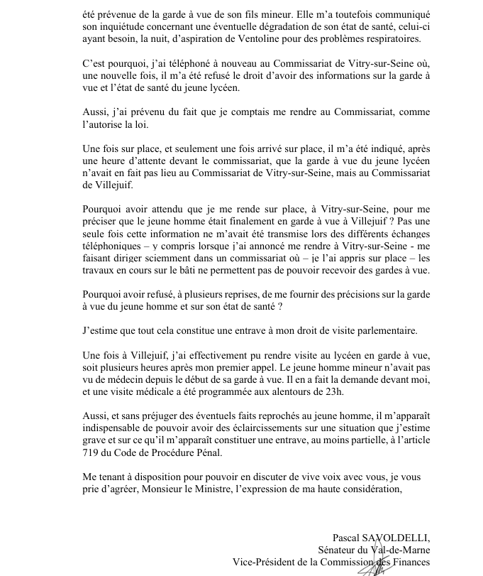 PSavoldelli94's tweet photo. A-T-ON VOULU ENTRAVER MON DROIT DE VISITE PARLEMENTAIRE ?

Suite à la garde à vue d'un Jeune Communiste de Vitry âgé de 15 ans, je demande des explications au Ministre de l'Intérieur. https://t.co/fL8MAiLg05